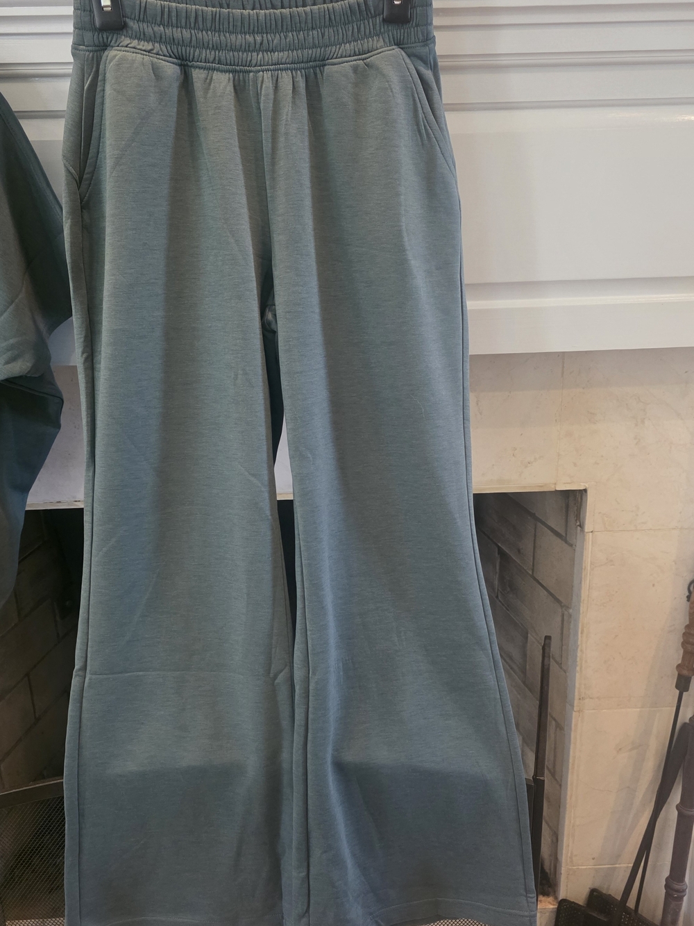 Zenana Outfitters Slate Teal Wide-Leg SCUBA Set - Top & Pants - Picture 3 of 4